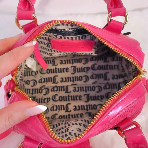 Juice Couture Pink Semi Charmed Mini Satchel Crossbody Bag & Coin Purse Set NWT - Picture 12 of 12